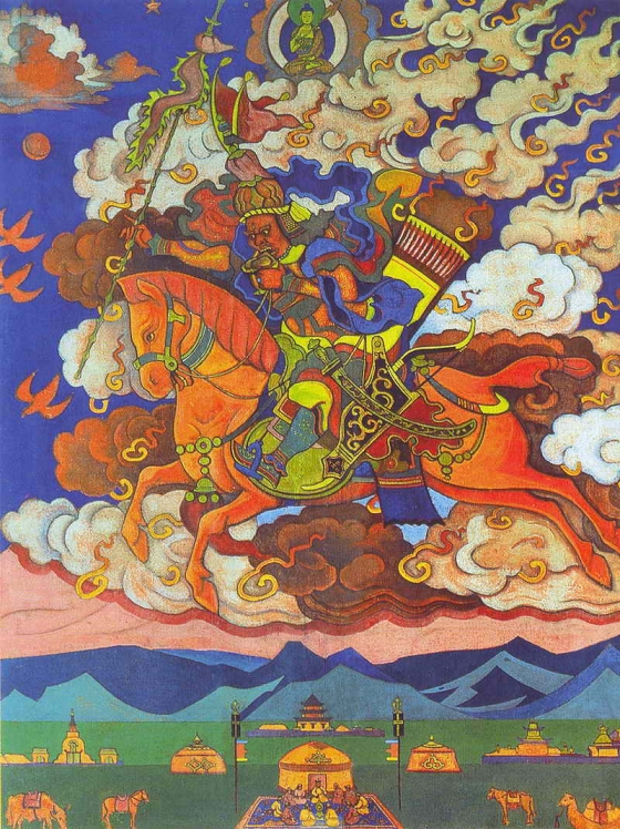 Nicholas Roerich ~ Great rider. Rigden Jyepo - Messenger of Shambhala