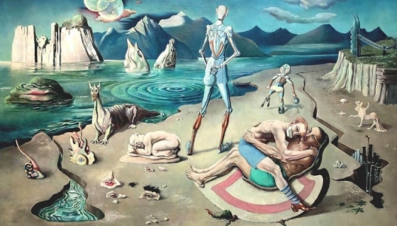 Rudolf Schlichter ~ Beach life on the Styx