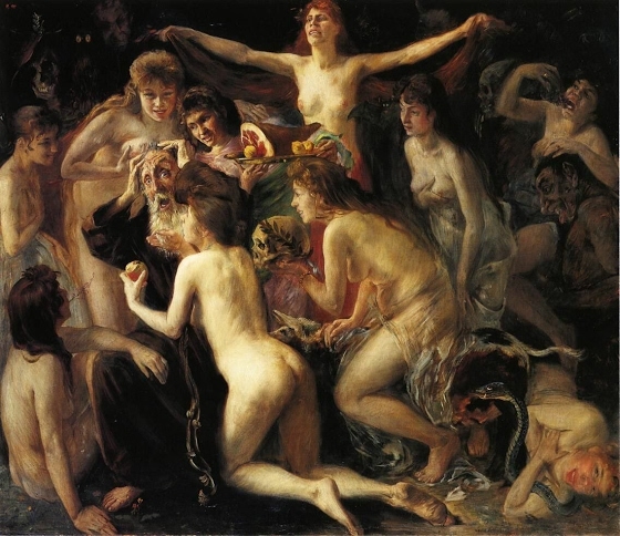 Lovis Corinth  ~ The Temptation of Saint Anthony
