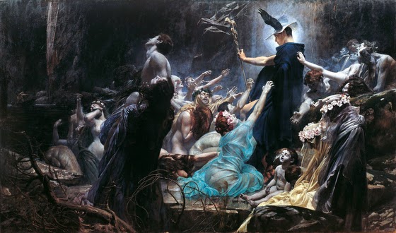 Adolf Hirémy-Hirschl ~ The Souls of Acheron