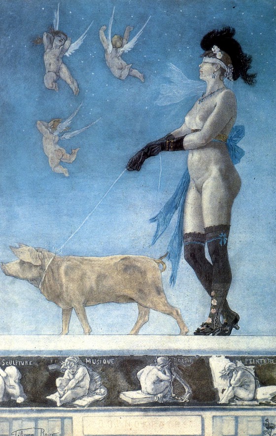 Félicien Rops ~ Pornocratès