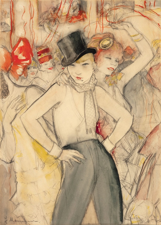 Jeanne Mammen ~ She Represents (Carnival Scene)