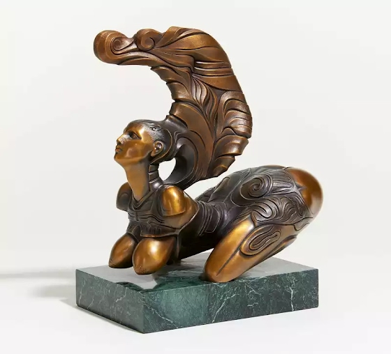 Ernst Fuchs ~ Sphinx sculptures