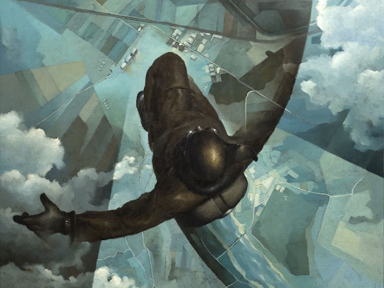 Tullio Crali ~ Before the Parachute Opens