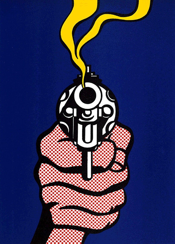Roy Lichtenstein ~ The Gun in America