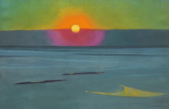 Félix Vallotton ~ Soleil Couchant dans la Brume