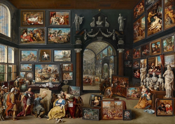 Willem van Haecht ~ Alexander the Great visits the studio of Apelles