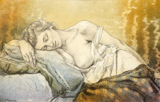 Charles Maurin ~ Woman Sleeping