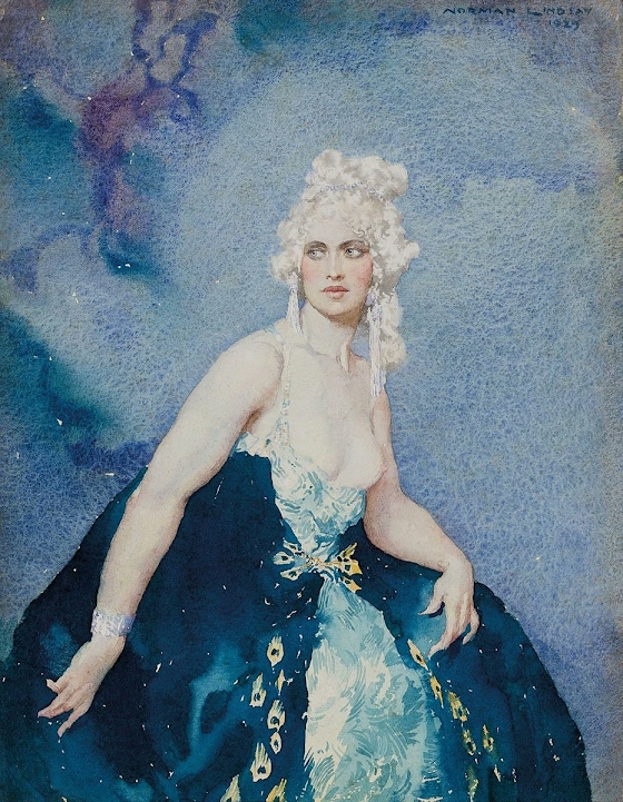 Norman Lindsay ~ The Peacock Robe