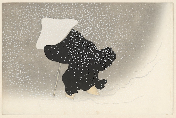 Kamisaka Sekka ~ Flowers of a Hundred Worlds (Momoyogusa): Swirling Snow (Tomoe no yuki)
