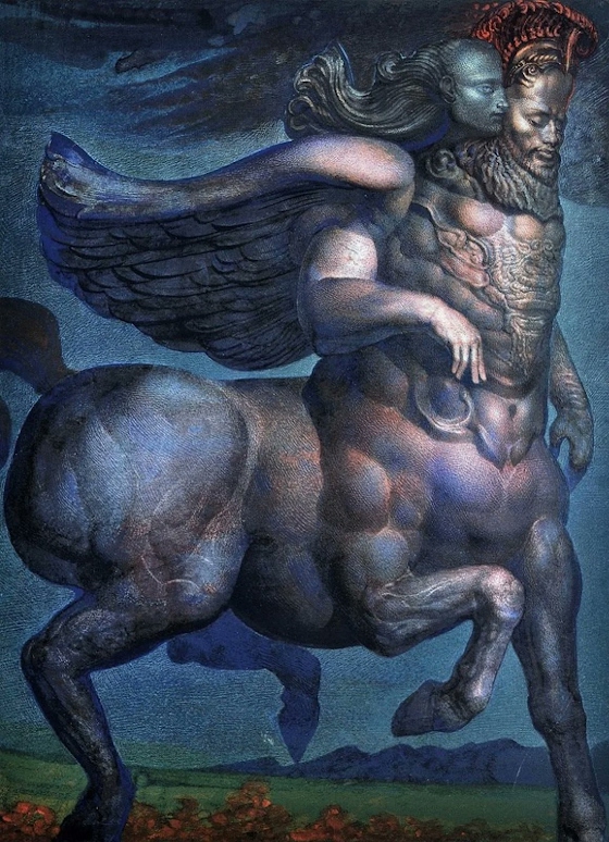 Ernst Fuchs ~ The Muse and Pegasus